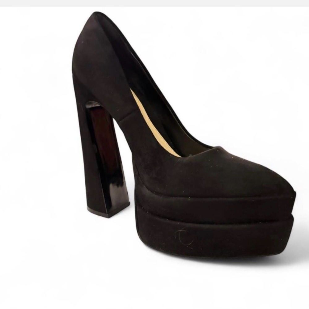 Left Shoe Only, Elegant Black D'Amelio Marlania Platform Pump